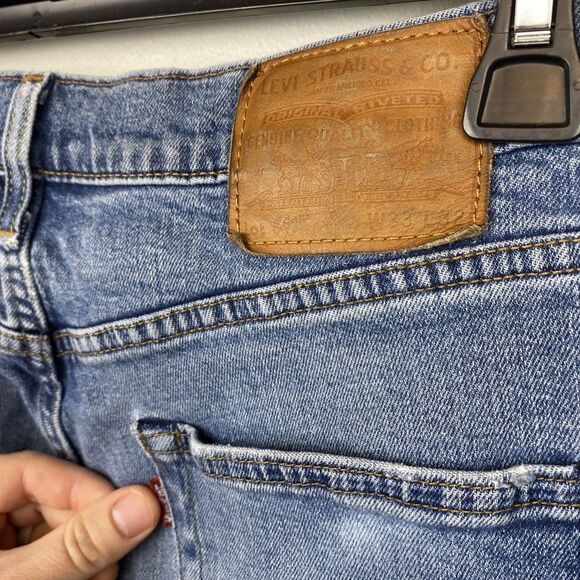 Levis Premium 541 Jeans‎ Mens 33x32 Blue light wash zip athletic taper - Picture 4 of 10